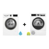 (BUNDLE) BOSCH WGA14400SG Front Load Washing Machine(9kg)(Water Efficiency Class 4) + Bosch WQG24570SG Heat Pump Tumble Dryer (9kg)(Energy Efficiency 5 Ticks)